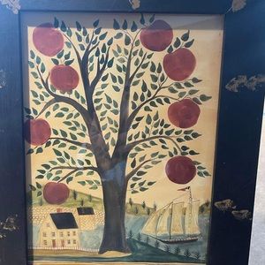 Paige KOOSED 1984 ORIGINAL WATERCOLOR “APPLE TIME”